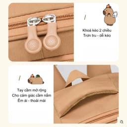 [Peinn] Balo chống gù Capybara ZMCG2-81, Balo đi học cho bé tiểu học lớp 1-6 8