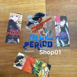 (đủ pk) Bộ 3q vở Blue Period - Blueperiod đủ phụ kiện 3