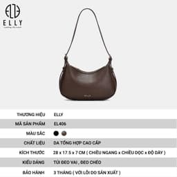 [Tặng hộp 20.10] Túi Xách Nữ ELLY EL406 Cao Cấp Đeo Chéo Đeo Vai Xách Tay Thời Trang Cao Cấp 2