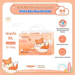 COMBO 3 BỊCH Tã Bỉm MOMOJI EXTRA SOFT  mềm mỏng thấm hút tốt. 9
