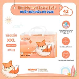 COMBO 3 BỊCH Tã Bỉm MOMOJI EXTRA SOFT  mềm mỏng thấm hút tốt. 8