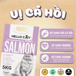 Hạt Mèo HELLO CAT 5KG  Thức Ăn Mèo Vị Cá Ngừ / Cá Hồi / Hairball Cho Mèo Mọi Lứa Tuổi 4