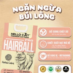 Hạt Mèo HELLO CAT 5KG  Thức Ăn Mèo Vị Cá Ngừ / Cá Hồi / Hairball Cho Mèo Mọi Lứa Tuổi 5