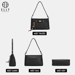 [Tặng hộp 20.10] Túi Xách Nữ ELLY EL415 Cao Cấp Đeo Chéo Đeo Vai Xách Tay Thời Trang Công Sở Đi Chơi 3