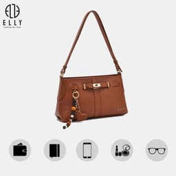 [Tặng hộp 20.10] Túi Xách Nữ ELLY EL415 Cao Cấp Đeo Chéo Đeo Vai Xách Tay Thời Trang Công Sở Đi Chơi 6