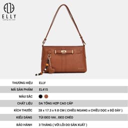 [Tặng hộp 20.10] Túi Xách Nữ ELLY EL415 Cao Cấp Đeo Chéo Đeo Vai Xách Tay Thời Trang Công Sở Đi Chơi 2