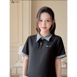 [NEW] LYMMOM - Váy Bầu Công Sở, Đầm Bầu Xinh Thiết Kế Cổ Polo Form Đuôi Cá Mềm Mát Đi Chơi Làm VB214 6