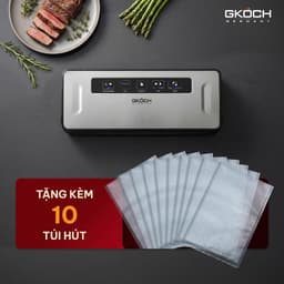 Máy Hút Chân Không GKÖCH VS5216 Serie 6 AirLock Seal, Ray Hàn 30cm, Nhiều Chế Độ Hút- Tặng 10 túi 1