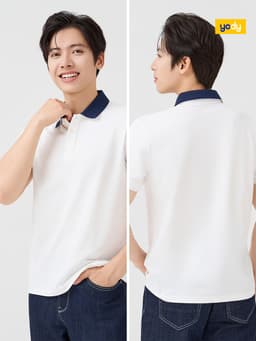 Áo Polo Nam Yody phối cổ co giãn thấm hút mềm mại MCPO26A085 7