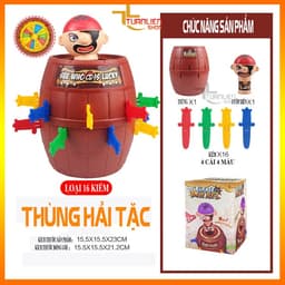 Đồ chơi đâm hải tặc size lớn 24 kiếm 20cm, đồ chơi hải tặc vui nhộn cho cả gia đình 4