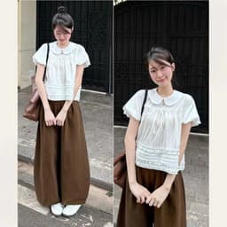 [Peinn] Áo Cổ Sen Tay Bồng Bèo Dưới Xếp Ly 12 THÁNG SÁU CLOTHING MA860 4