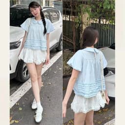 [Peinn] Áo Cổ Sen Tay Bồng Bèo Dưới Xếp Ly 12 THÁNG SÁU CLOTHING MA860 3