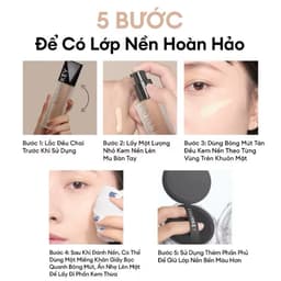 Kem Nền COLORKEY Dạng Lỏng Chân Ái Cho Da Dầu Cho Lớp Trang Điểm Lì Mỏng Nhẹ và Lâu Trôi 30g 2