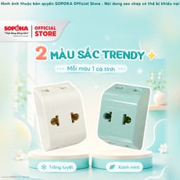 Ổ cắm Chia 3 Cửa SOPOKA P11 Chịu Tải 2200W, Dùng Cho thiết bị điện gia đình, Máy Tính, Ti Vi, Tủ Lạnh,..  LP 7