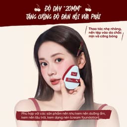 Bộ 11 Bông Mút Trang Điểm Amortals Cherry All In – Bộ Mút Makeup Đầy Đủ Khô & Ướt, Tán Nền Mịn Căng Bóng, Dễ Dùng 6