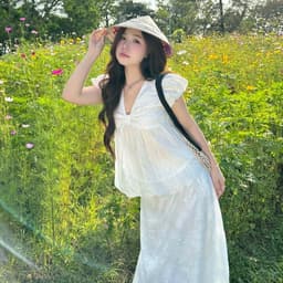 Áo Babydoll Tay Bồng Cổ Tim Dáng Bí Ngô Phong Cách Hàn Quốc Xinh Xắn NB158 7
