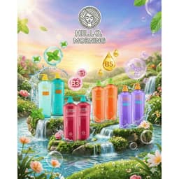 Dầu Gội Hello, Morning 600mlx2–Phục Hồi Hư Tổn, Làm Sạch Da Đầu, Giữ Màu Tóc Nhuộm, Tạo Độ Phồng Tóc 9