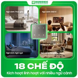Công tắc ngữ cảnh thông minh HUNONIC NEO R6 biến ngôi nhà thành nhà thông minh chỉ 1 chạm 4
