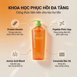 Cặp Dầu Gội Xả Phục Hồi Tóc Hư Tổn Hello Morning Total Repair 600ml x2 - Phục Hồi Giảm Gãy Rụng 7