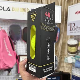 [CHÍNH HÃNG] Bóng Pickleball 48 Lỗ G.O.T God Of Tournament – Bóng Thi Đấu Ngoài Trời, Độ Nảy Chuẩn 6