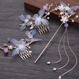 Bộ Trâm Cài Tóc Kim Quan Hoa Cổ Trang – Phụ Kiện Hán Phục Phong Cách Trung Hoa Thanh Lịch Sang Trọng Và Quý Phái 3