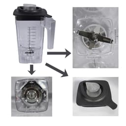 Máy xay sinh tố công nghiệp Osako DS618 1680W, cối 1.75L dùng cho kinh doanh quán sinh tố, cà phê...xay đá, rau má, 7