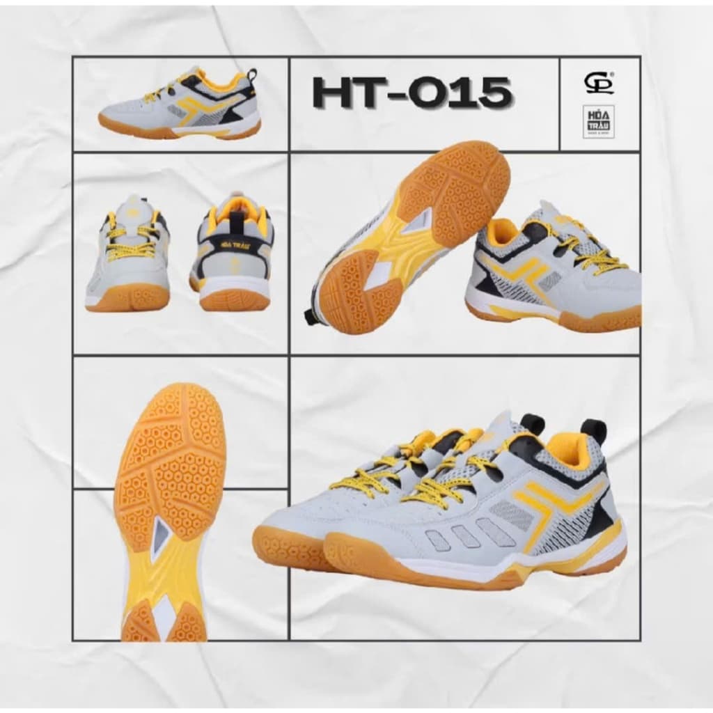 Giày Cầu Lông Pickleball Hỏa Trâu HT-015 Độ Bám Cao, Giảm Chấn Thương, Bảo Vệ Chân Tối Đa