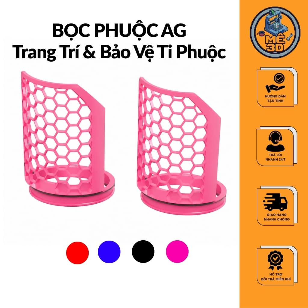 Bảo Vệ Ti Phuộc AG Tương Thích Cho Các Dòng Xe 2 Bánh Mê 3D