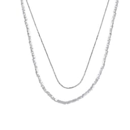 Dây Chuyền Bạc 2 Tầng Thiết Kế Layer Hạt Bi Kết Hợp Xích Mảnh Thanh Lịch, Vòng Cổ Choker Nữ Phong Cách Hàn Quốc Tinh Tế 5
