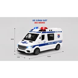 Xe đồ chơi cảnh sát đa năng-mô hình xe cứu hộ mini 2