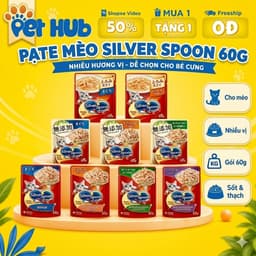 Pate Silver Spoon Gói 60g, Hương Vị Thật Omakase Từ NHẬT BẢN, Thơm Ngon, Dễ Tiêu Hóa 1