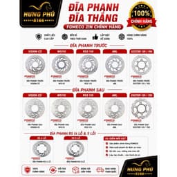 Đĩa phanh.thắng trước+sau honda.yamaha 1
