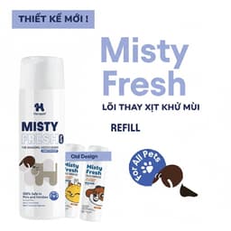 Xịt Khử Mùi/ Lõi thay Chó Mèo Misty Fresh Khử Mùi Hôi Nước Tiểu Cát Mèo An Toàn 300ml - Méo Chò Uni 8
