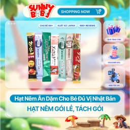 [GÓI LẺ] Hạt nêm ăn dặm cho bé đủ vị Nhật Bản - Hạt nêm gói lẻ, tách gói 1