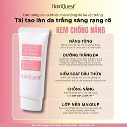 Kem Chống Nắng Dưỡng Sáng Da NutriQuest SPF50+ PA++++ – Mỏng Nhẹ, Không Bết Rít, Chống UVA UVB 60ML 1
