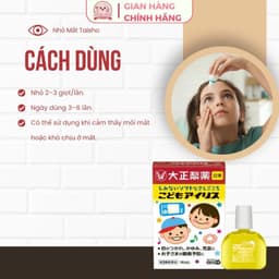 Nước nhỏ mắt Taisho cho bé xem tivi điện thoại của Nhật Bản 3