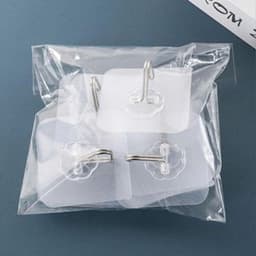 Móc Treo Tường Tự Dính Trong Suốt, Móc Inox Treo Đồ Đa Năng994 1