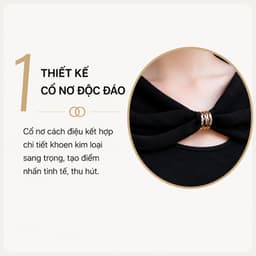 Áo thun nữ Evalover nơ cổ phối lụa, nhún eo kiểu dáng ôm chất cotton Nhật mềm mát 2