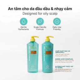 Cặp Dầu Gội Xả Làm Sạch Sâu Da Đầu Hello Morning Deep Cleansing 600ml – Sạch Sâu Bã Nhờn, Giảm Ngứa 5
