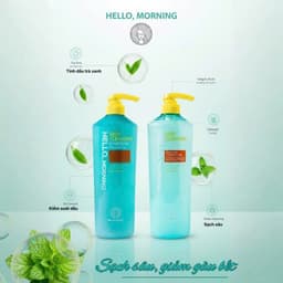Cặp Dầu Gội Xả Làm Sạch Sâu Da Đầu Hello Morning Deep Cleansing 600ml – Sạch Sâu Bã Nhờn, Giảm Ngứa 6