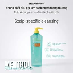 Cặp Dầu Gội Xả Làm Sạch Sâu Da Đầu Hello Morning Deep Cleansing 600ml – Sạch Sâu Bã Nhờn, Giảm Ngứa 7