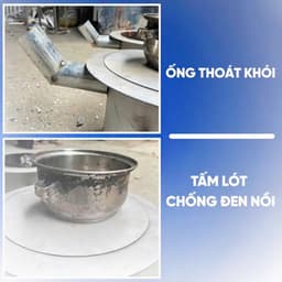 BẾP CỦI THÔNG MINH ÍT KHÓI - TẶNG TẤM LÓT CHỐNG ĐEN NỒI [ Giá hủy diệt] 2