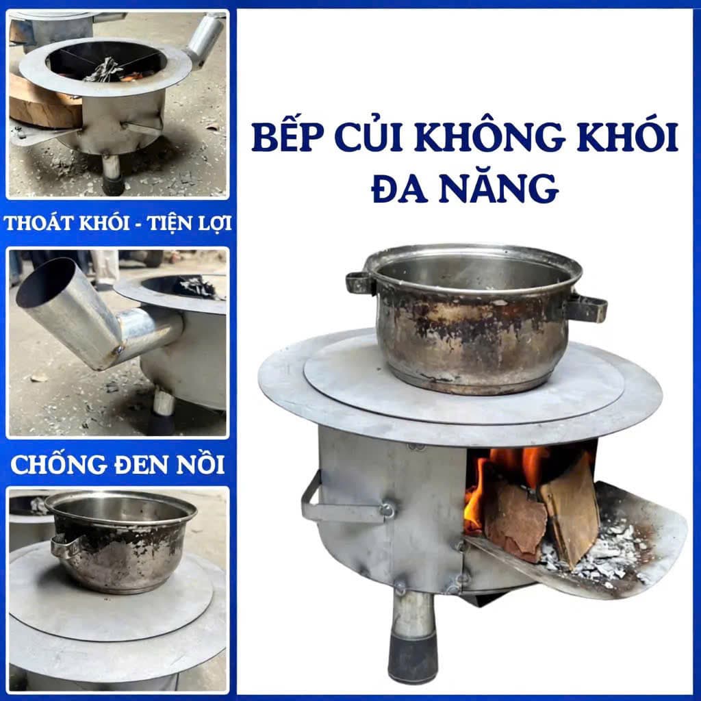 BẾP CỦI THÔNG MINH ÍT KHÓI - TẶNG TẤM LÓT CHỐNG ĐEN NỒI [ Giá hủy diệt]