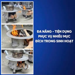 BẾP CỦI THÔNG MINH ÍT KHÓI - TẶNG TẤM LÓT CHỐNG ĐEN NỒI [ Giá hủy diệt] 3