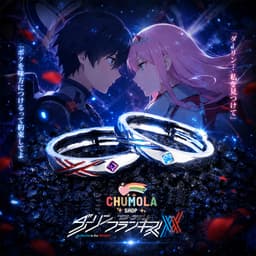 Nhẫn Đôi Anime Darling In The Franxx ZERO TWO & HIRO Điều Chỉnh Được Size Qùa Tặng Couple 1
