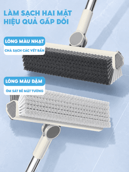 Cây chà sàn đa năng UFORU kết hợp gạt nước thông minh, đầu chổi chữ V xoay 180° linh hoạt - UF819 5