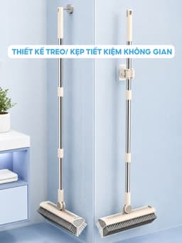 Cây chà sàn đa năng UFORU kết hợp gạt nước thông minh, đầu chổi chữ V xoay 180° linh hoạt - UF819 8