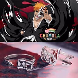 Nhẫn KUROSAKI ICHIGO Bleach phụ kiện trang sức cosplay anime chibi thời trang 1