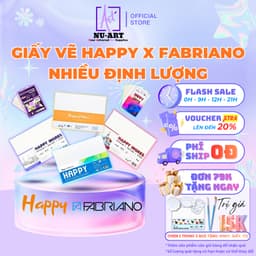 Giấy Vẽ Happy | Giấy Vẽ Màu Nước, Màu Bột, Marker, Chì, Sáp, Nhiều Định Lượng 110/200/220/250/300GSM 1