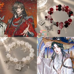 Vòng Tay Bướm Tử Linh Thiên Quan Tứ Phúc Tạ Liên Hoa Thành Chuỗi Hạt Cosplay Couple 2